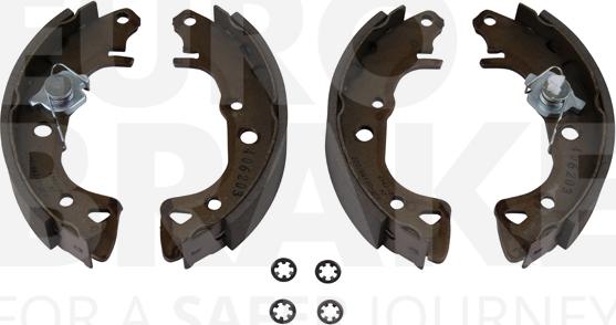 Eurobrake 58492799488 - Комплект тормозных колодок, барабанные autospares.lv