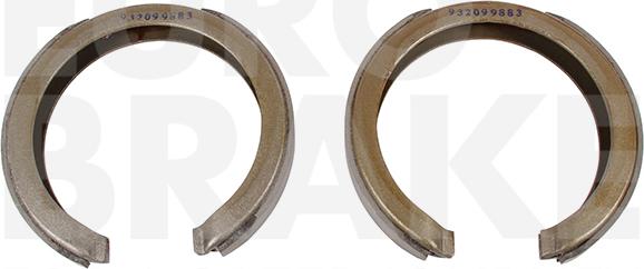 Eurobrake 58492799883 - Комплект тормозов, ручник, парковка autospares.lv