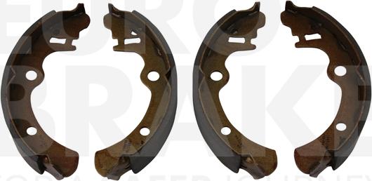 Eurobrake 58492744448 - Комплект тормозных колодок, барабанные autospares.lv