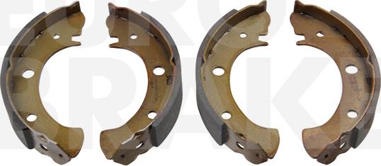 Eurobrake 58492744333 - Комплект тормозных колодок, барабанные autospares.lv