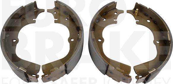 Eurobrake 58492745557 - Комплект тормозных колодок, барабанные autospares.lv