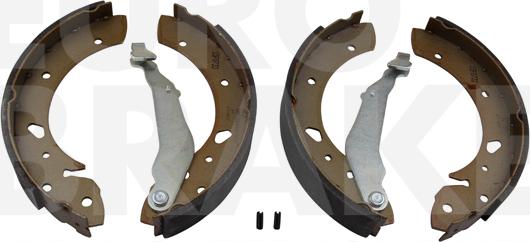 Eurobrake 58492745624 - Комплект тормозных колодок, барабанные autospares.lv