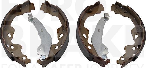 Eurobrake 58492745705 - Комплект тормозных колодок, барабанные autospares.lv