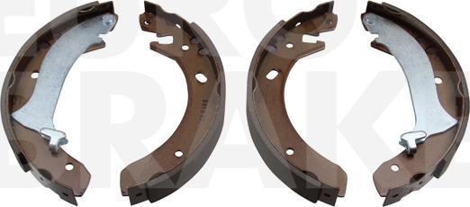 Eurobrake 58492740634 - Комплект тормозных колодок, барабанные autospares.lv