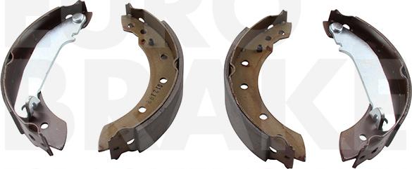 Eurobrake 58492748516 - Комплект тормозных колодок, барабанные autospares.lv