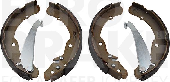 Eurobrake 58492743631 - Комплект тормозных колодок, барабанные autospares.lv