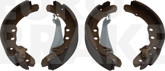 Eurobrake 58492747530 - Комплект тормозных колодок, барабанные autospares.lv