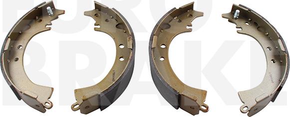 Eurobrake 58492751613 - Комплект тормозных колодок, барабанные autospares.lv