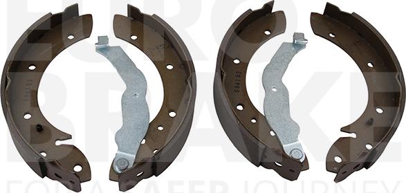 Eurobrake 58492715544 - Комплект тормозных колодок, барабанные autospares.lv