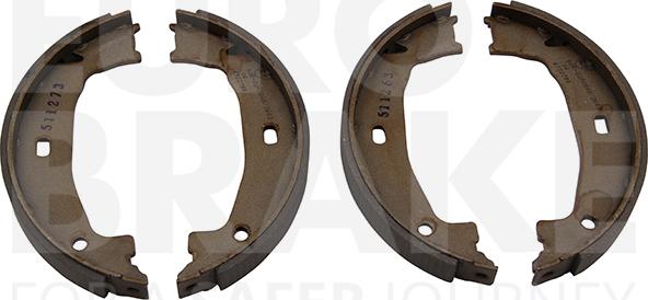 Eurobrake 58492715662 - Комплект тормозных колодок, барабанные autospares.lv