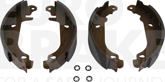 Eurobrake 58492739476 - Комплект тормозных колодок, барабанные autospares.lv