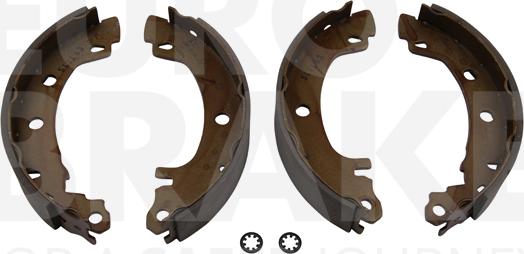 Eurobrake 58492739581 - Комплект тормозных колодок, барабанные autospares.lv