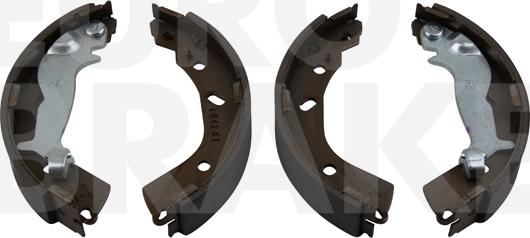 Eurobrake 58492734737 - Комплект тормозных колодок, барабанные autospares.lv