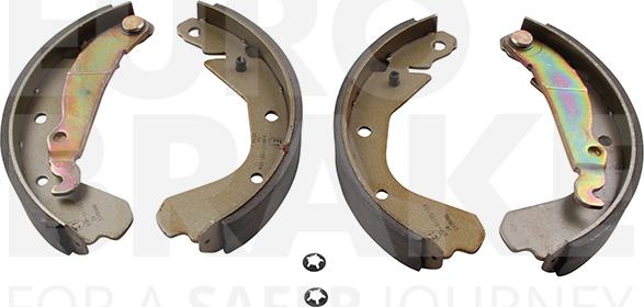 Eurobrake 58492736413 - Комплект тормозных колодок, барабанные autospares.lv