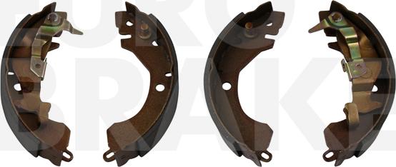 Eurobrake 58492730416 - Комплект тормозных колодок, барабанные autospares.lv