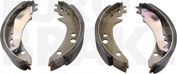 Eurobrake 58492733656 - Комплект тормозных колодок, барабанные autospares.lv