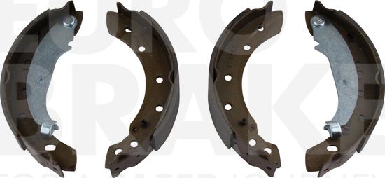 Eurobrake 58492737736 - Комплект тормозных колодок, барабанные autospares.lv