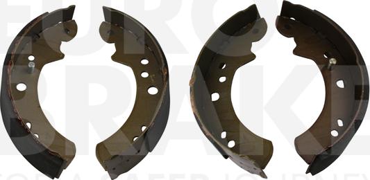 Eurobrake 58492725446 - Комплект тормозных колодок, барабанные autospares.lv