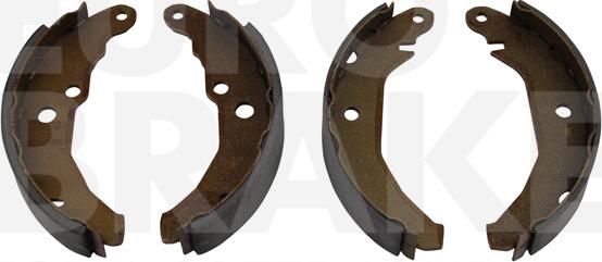 Eurobrake 58492725408 - Комплект тормозных колодок, барабанные autospares.lv