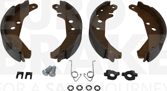 Eurobrake 58492725517 - Комплект тормозных колодок, барабанные autospares.lv