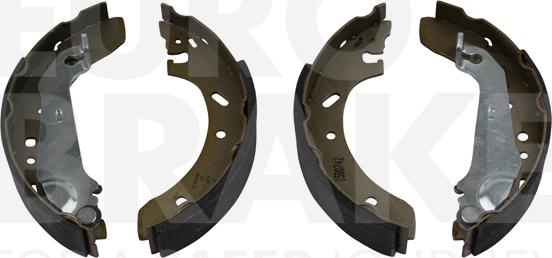 Eurobrake 58492725587 - Комплект тормозных колодок, барабанные autospares.lv