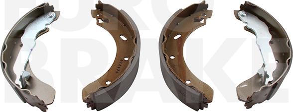 Eurobrake 58492725537 - Комплект тормозных колодок, барабанные autospares.lv