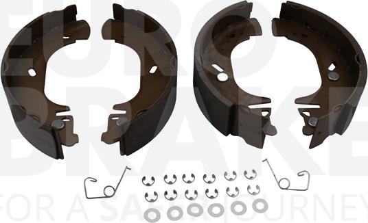 Eurobrake 58492725872 - Комплект тормозных колодок, барабанные autospares.lv