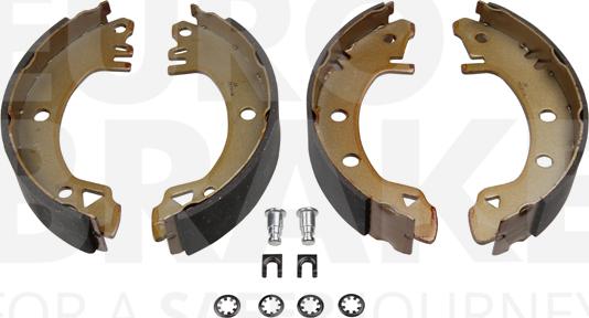 Eurobrake 58492725375 - Комплект тормозных колодок, барабанные autospares.lv