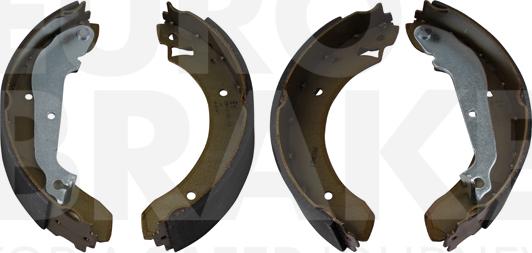 Eurobrake 58492725376 - Комплект тормозных колодок, барабанные autospares.lv