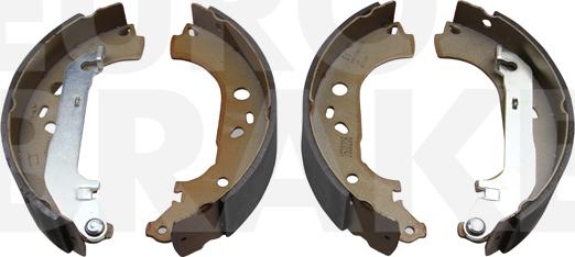 Eurobrake 58492725700 - Комплект тормозных колодок, барабанные autospares.lv