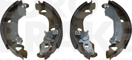 Eurobrake 58492723547 - Комплект тормозных колодок, барабанные autospares.lv