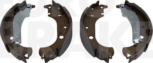 Eurobrake 58492723677 - Комплект тормозных колодок, барабанные autospares.lv