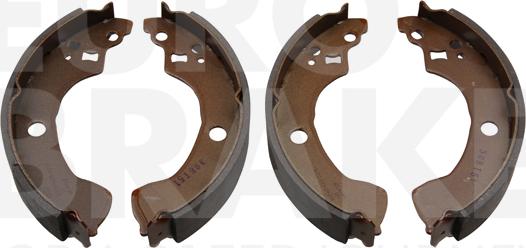 Eurobrake 58492722694 - Комплект тормозных колодок, барабанные autospares.lv