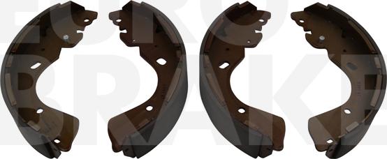 Eurobrake 58492722861 - Комплект тормозных колодок, барабанные autospares.lv