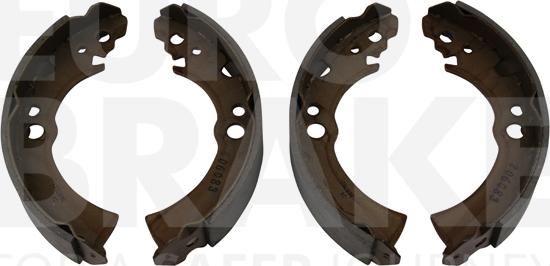 Eurobrake 58492722396 - Комплект тормозных колодок, барабанные autospares.lv