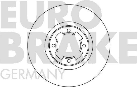 Eurobrake 5815204402 - Тормозной диск autospares.lv