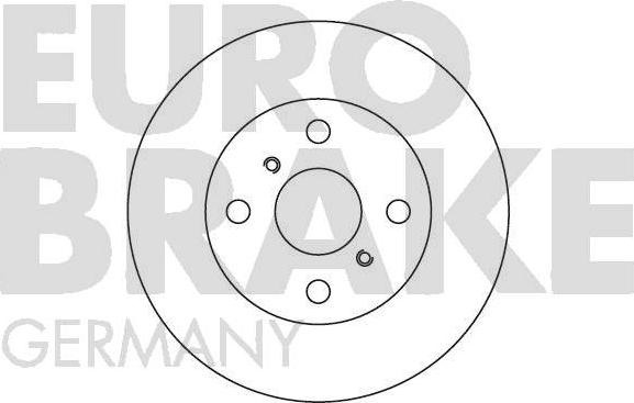 Eurobrake 5815204551 - Тормозной диск autospares.lv