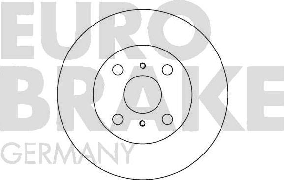 Eurobrake 5815204514 - Тормозной диск autospares.lv