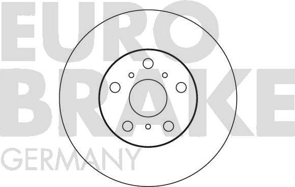 Eurobrake 5815204534 - Тормозной диск autospares.lv