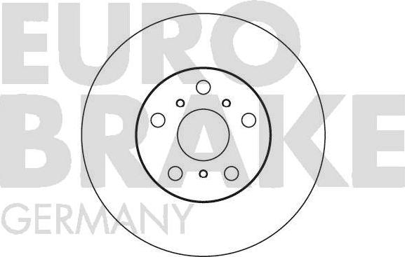 Eurobrake 5815204538 - Тормозной диск autospares.lv