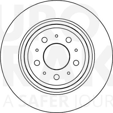 Eurobrake 5815204838 - Тормозной диск autospares.lv