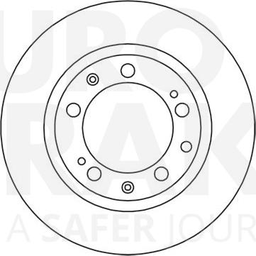 Eurobrake 5815205601 - Тормозной диск autospares.lv