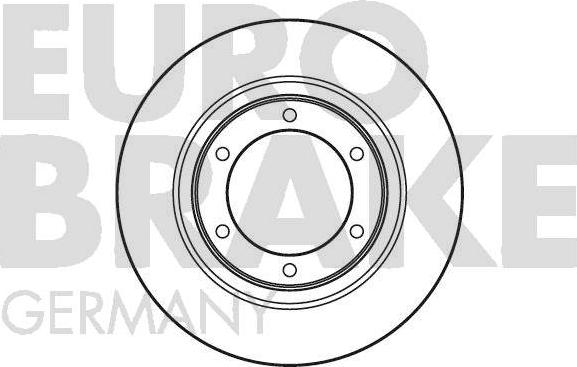 Eurobrake 5815201901 - Тормозной диск autospares.lv