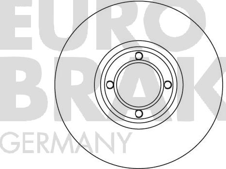 Eurobrake 5815201210 - Тормозной диск autospares.lv