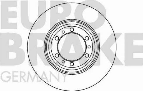 Eurobrake 5815203627 - Тормозной диск autospares.lv