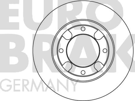 Eurobrake 5815203013 - Тормозной диск autospares.lv