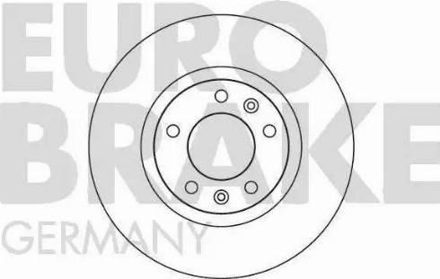 Eurobrake 5815203723 - Тормозной диск autospares.lv