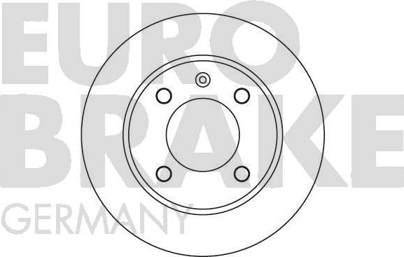 Eurobrake 5815202525 - Тормозной диск autospares.lv