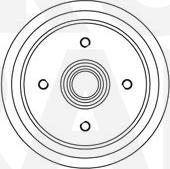 Eurobrake 5825252538 - Тормозной барабан autospares.lv