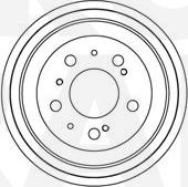 Eurobrake 5825261901 - Тормозной барабан autospares.lv